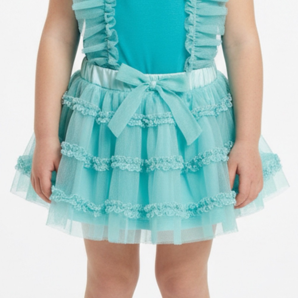 Girl 6-9 Baby Essentials Aqua‎ Ruffled skirt 4236